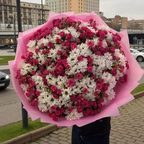 Букет из кустовой хризантемы